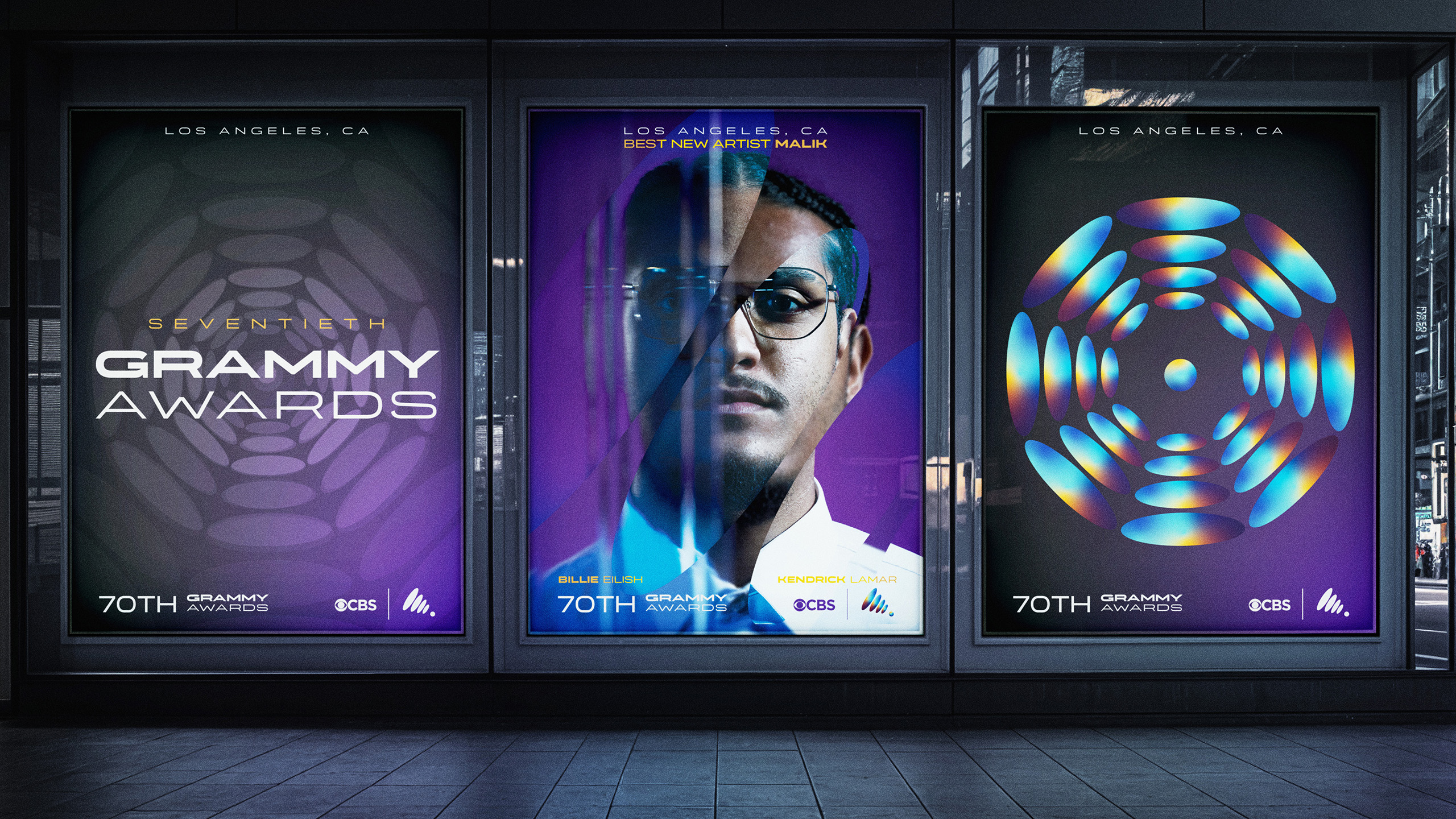 3 Poster Billboard Mockup