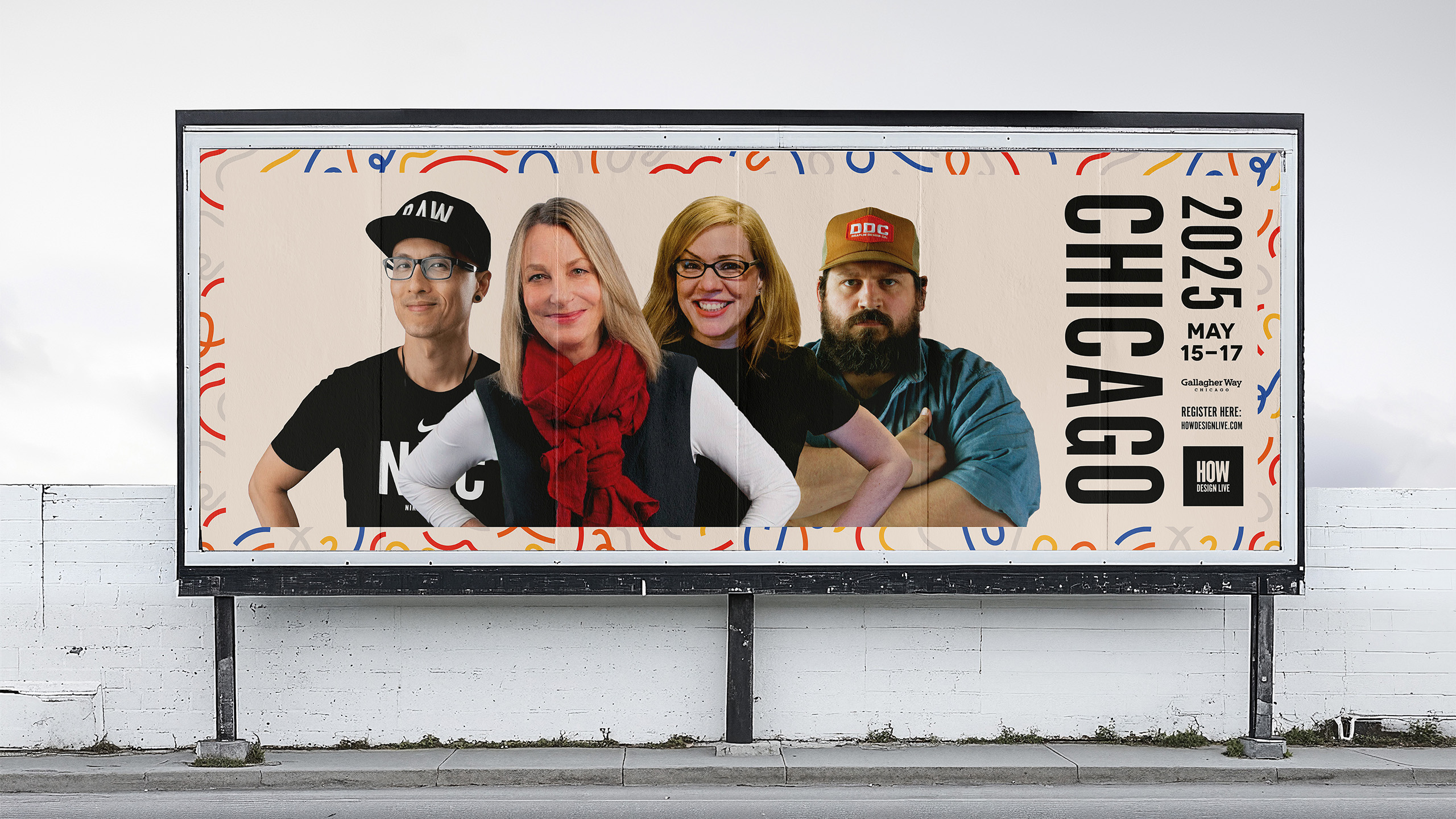 How Design Speaker Billboard Web Mockup