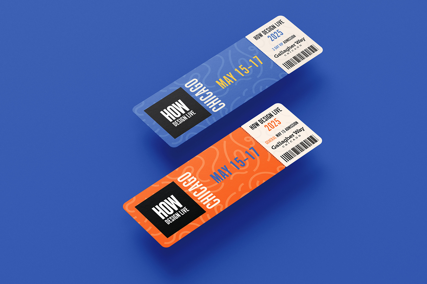 How Design Ticket Blue And Orange Web Mockup