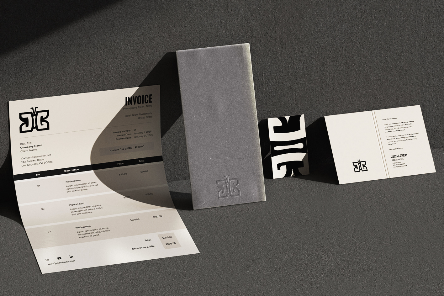 Josiah Stationery Web mockup Brightened
