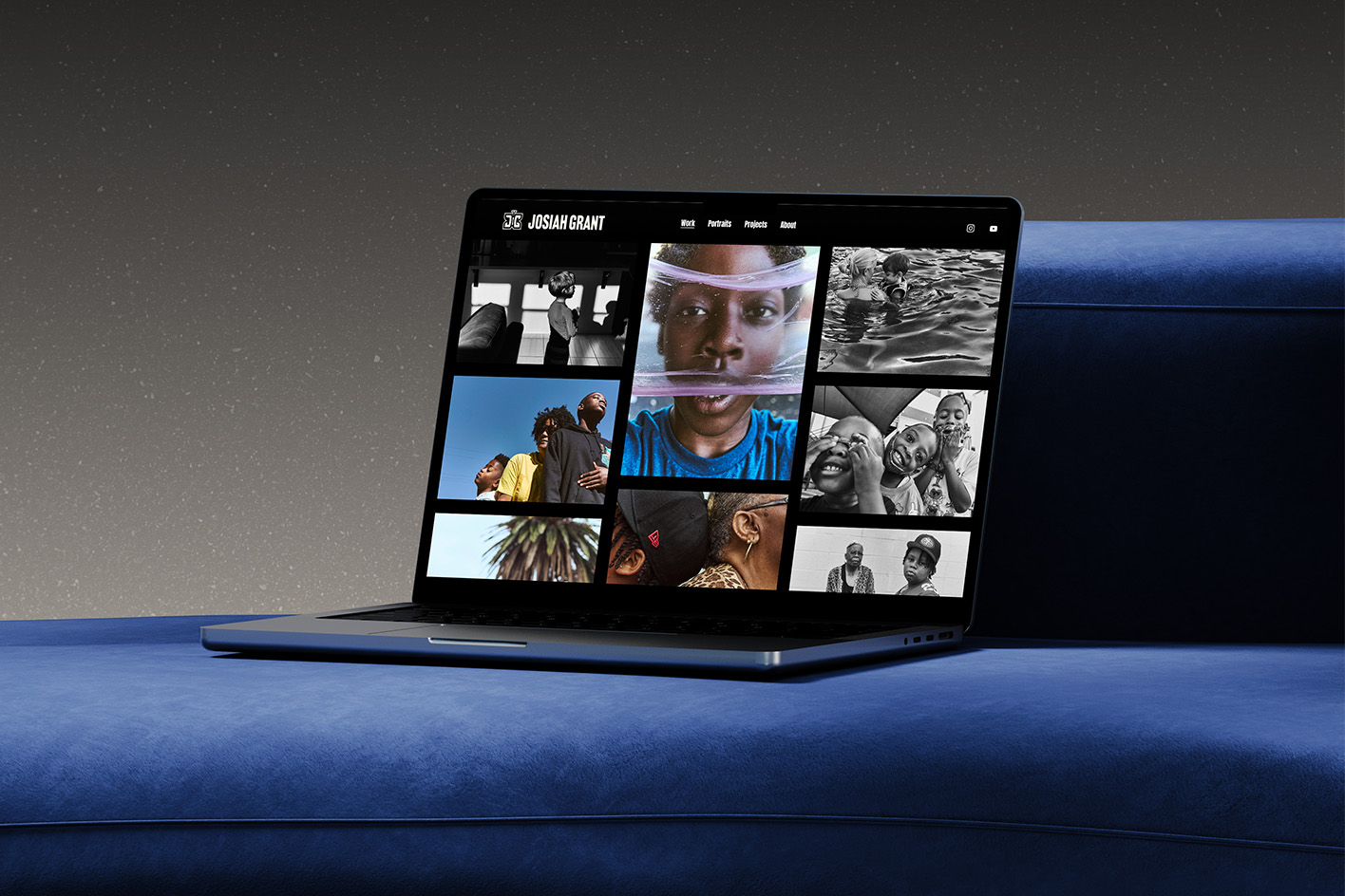 Josiah Website Display Web mockup